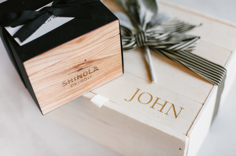A personalized gift for a guest at a destination wedding