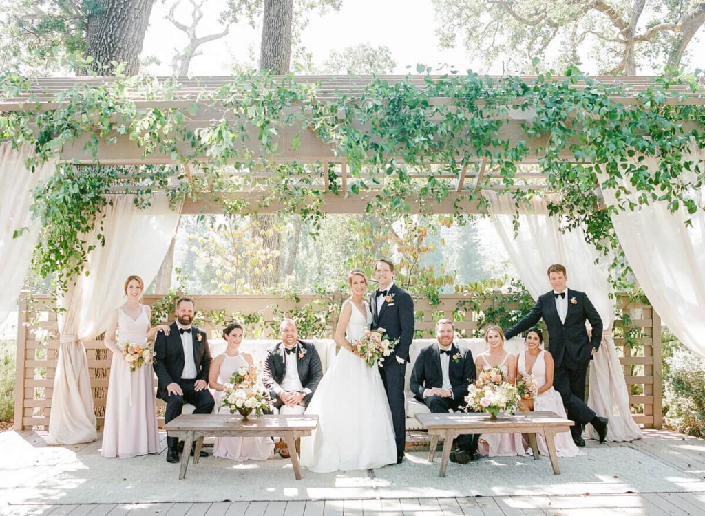 Beautiful wedding floral arrangement in Houston