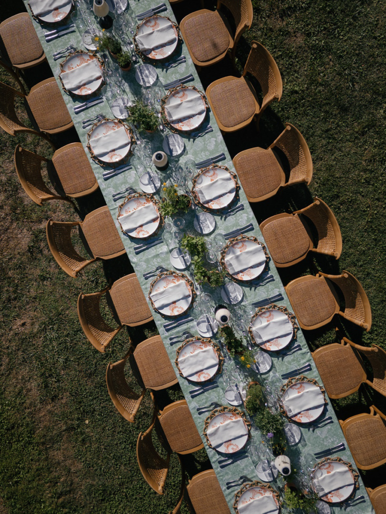 a tablescape at a luxury wedding.