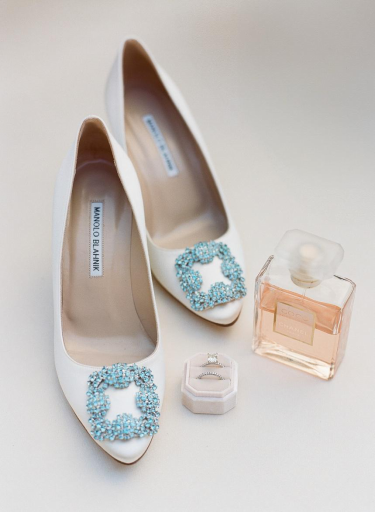 wedding shoes with a signature scent.