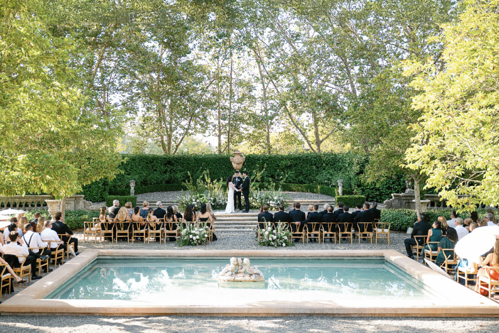 An outdoor wedding in Napa Valley.
