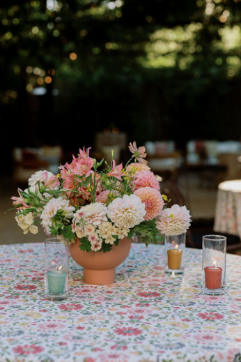 A wedding flower arrangement