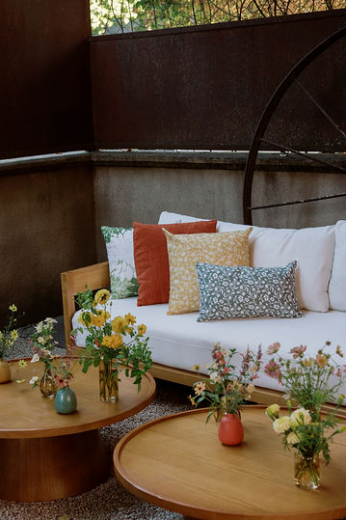 Wildflowers in small pots