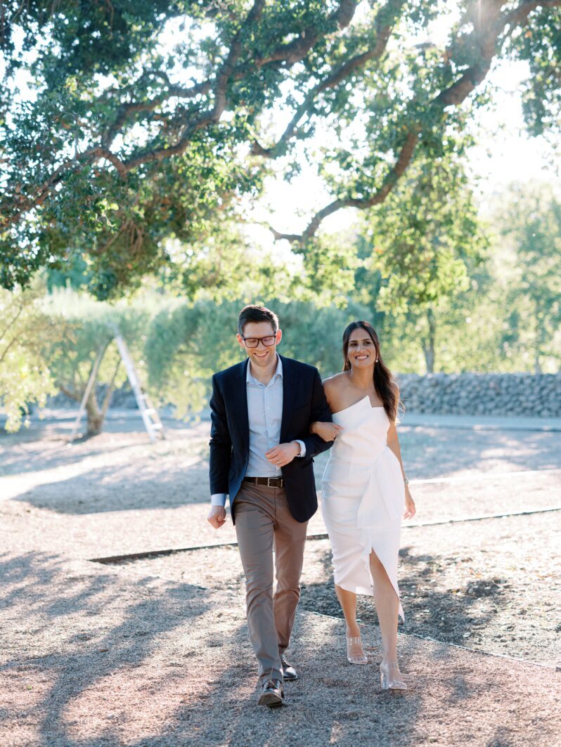 a bride and groom on their wedding day.