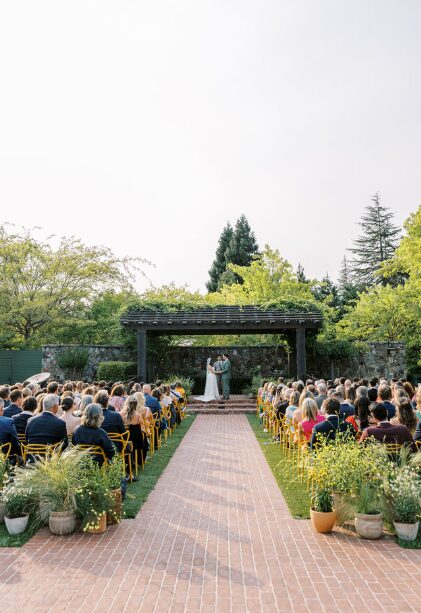 Ongoing wedding ceremony.