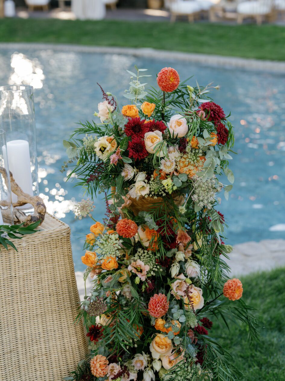 a beautiful floral arrangement.