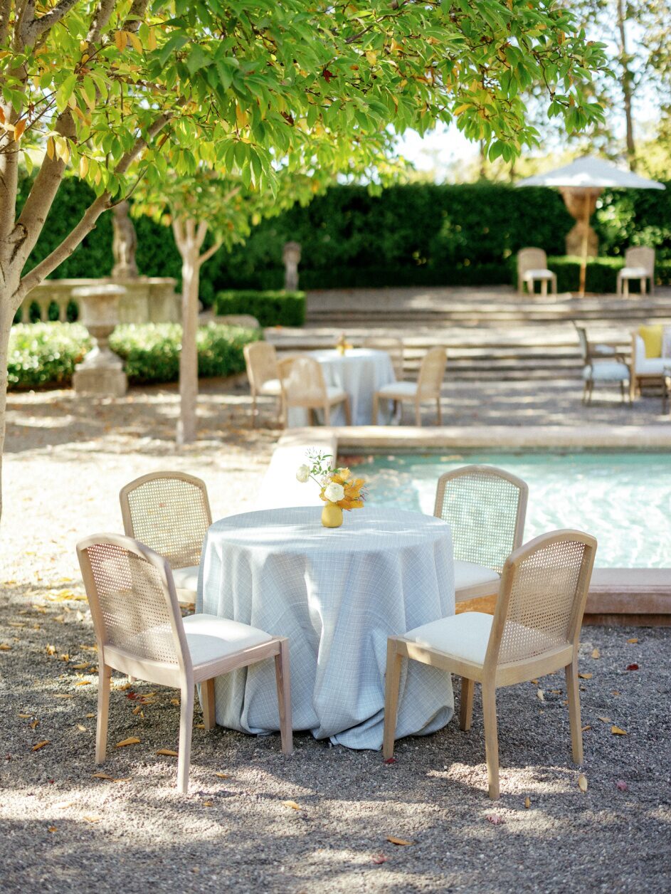 a wedding poolside wedding venue.