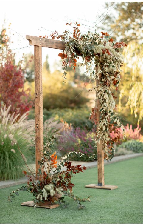 A wooden entryway