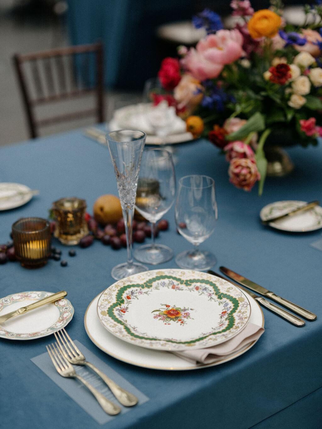 A flatlay of wedding day details.