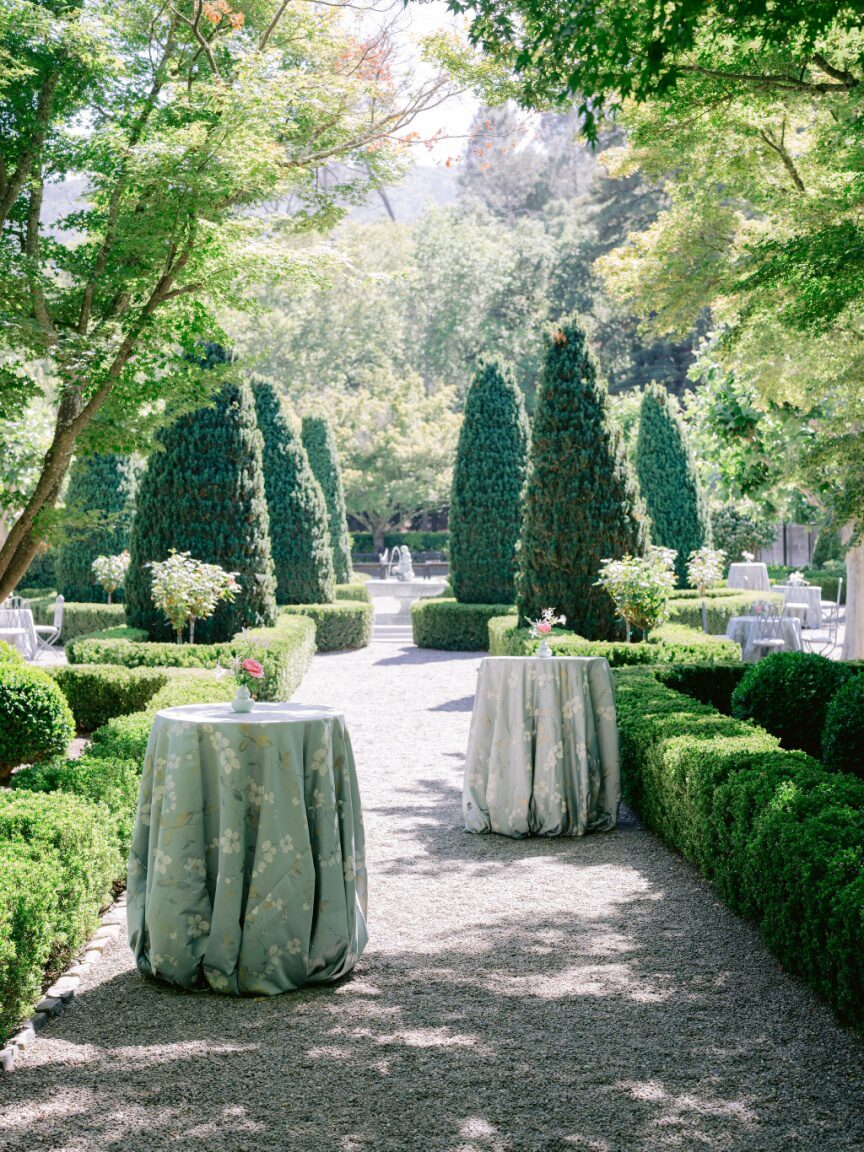 a wedding venue in a botanical setting.