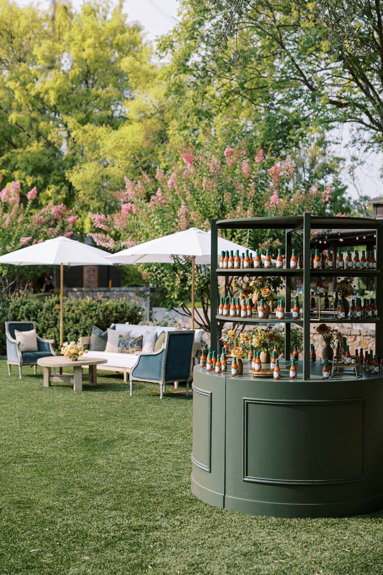 a beautiful wedding venue with furnishings.