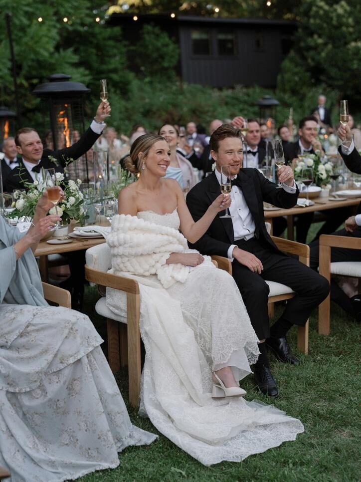 an outdoor wedding.