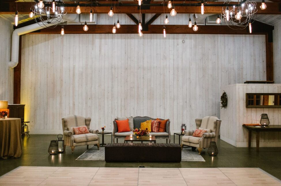 A venue with seating arrangements