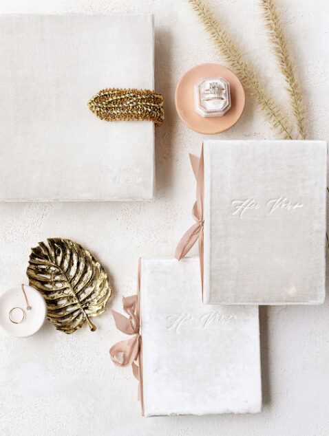 Personal touches for a wedding event.