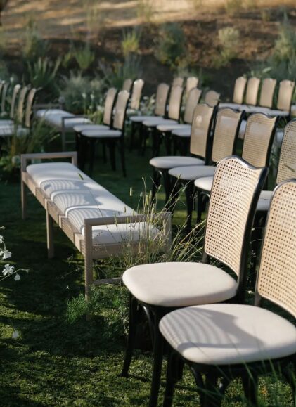 Comfortable seating at an event planned by a wedding planner serving Santa Barbara.